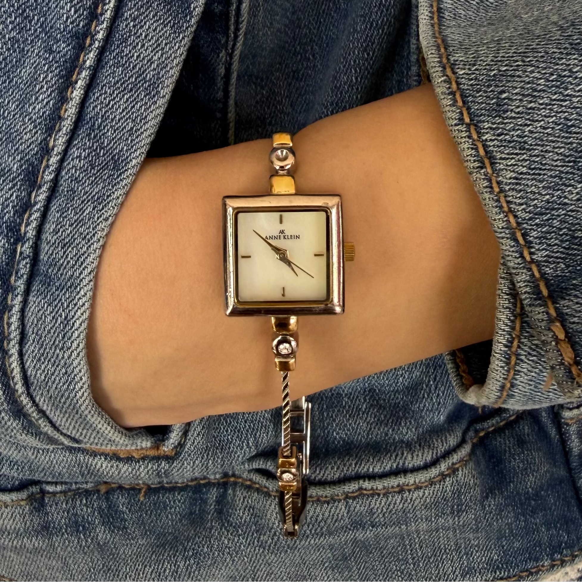 Anne Klein Two Toned Rope Watch