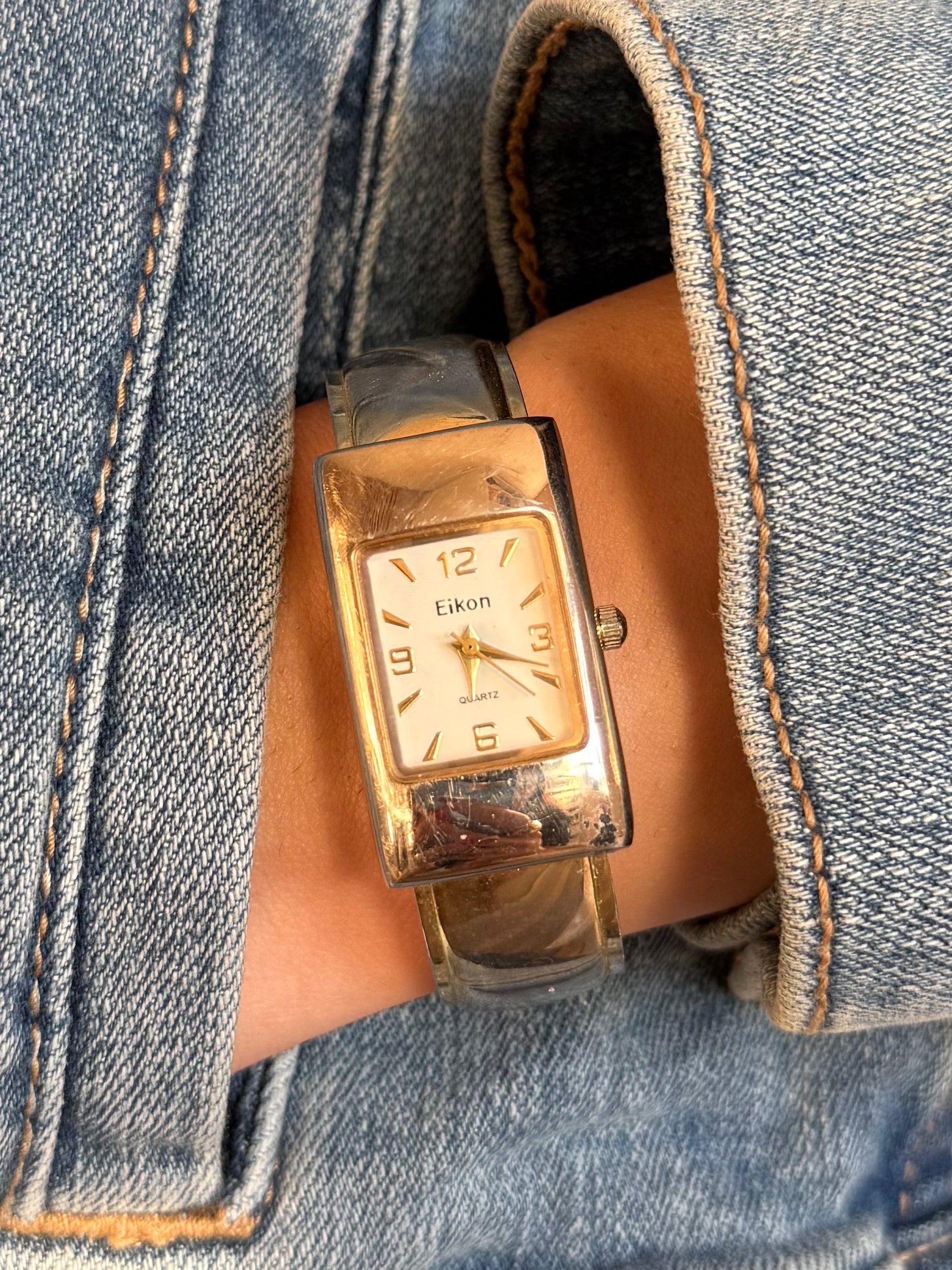 Eikon Two Toned Cuff Watch